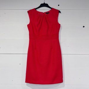 Tahari Arthur S. Levine Sleeveless Lined Polyester Sheath Dress Vibrant Red 10